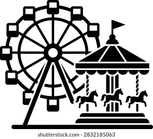 Simple black vector icons