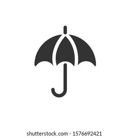 Simple Black Vector of Umbrella Design Element of Isolated Modern Icon with Various Symbol on White Background Style