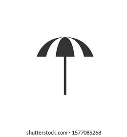 Simple Black Vector of Umbrella Design Element of Isolated Modern Icon with Various Symbol on White Background Style
