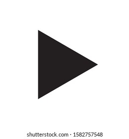 Simple black waypoint, arrow, next isolated on white background, can be used for many purposes EPS Vector