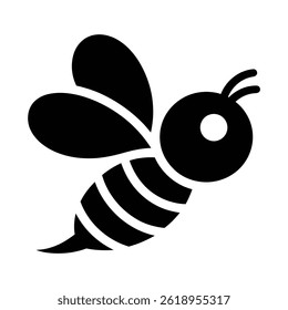 Simples ilustração de abelhas preto e branco.
