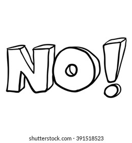simple black and white cartoon no symbol