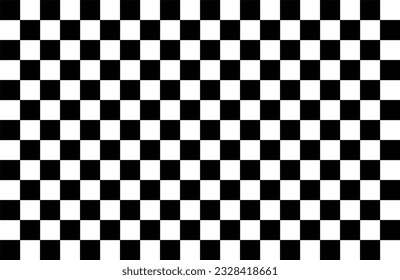 Simple Black And White Check Pattern Design