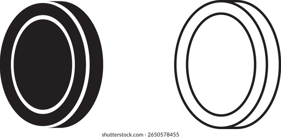 Simple black and white circular shapes illustrating design concepts of discipline and contrast in modern art