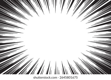 Simple black and white concentrated line background material