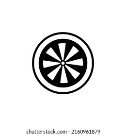 simple black and white dartboard