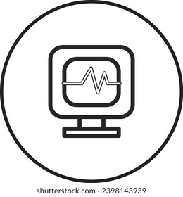 A simple black and white design.