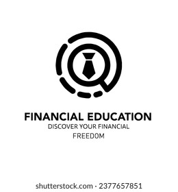 Simple black and white design for financial companies