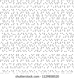 Simple black and white dots textured seamless pattern, vector