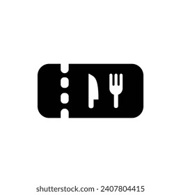 simple black and white food and drinks off free coupon voucher