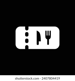 simple black and white food and drinks off free coupon voucher