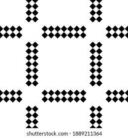 Sencilla textura geométrica en blanco y negro, ilustración monocroma. Elemento de diseño para impresiones