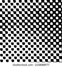 Simple black and white geometric vector pattern. Grunge textured background. Eps 10.