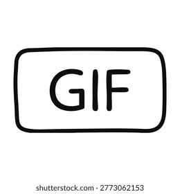 Un símbolo gráfico GIF