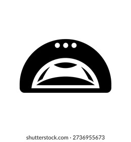 Simple black and white graphic of an unidentified flying object or UFO