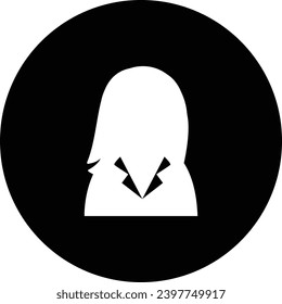 A simple black and white icon design.