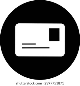 A simple black and white icon design.
