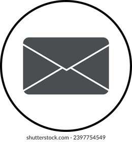 A simple black and white icon design.