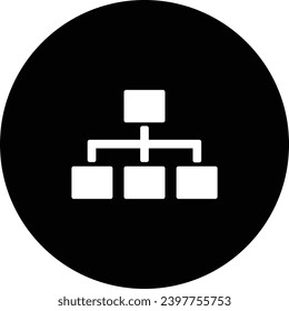 A simple black and white icon design.