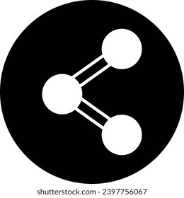 A simple black and white icon design.