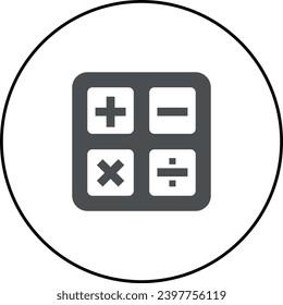 A simple black and white icon design.
