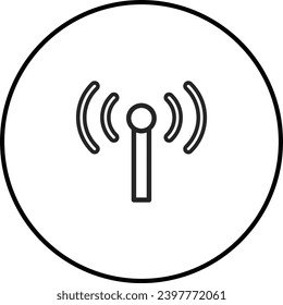 A simple black and white icon design.