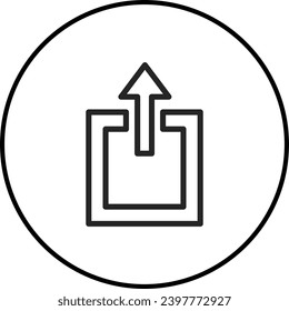 A simple black and white icon design.