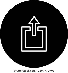 A simple black and white icon design.