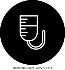 A simple black and white icon design.