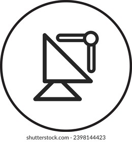 A simple black and white icon design.