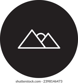 A simple black and white icon design.