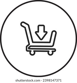 Un diseño sencillo de iconos en blanco y negro.