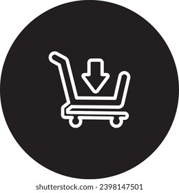 Un diseño sencillo de iconos en blanco y negro.