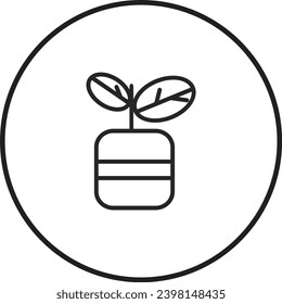 A simple black and white icon design.