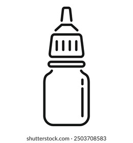 Simple black and white icon of a nasal spray bottle, often used for relieving nasal congestion