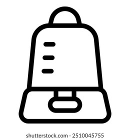 Icono blanco y negro simple de un router wifi portátil que permite una conexión inalámbrica a Internet