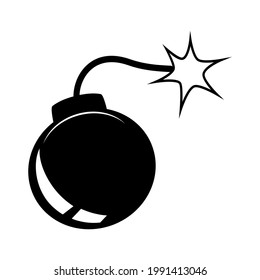 
Simple Black And White Illustration. Bomb. Explosion. Boom.
Dynamite. Vector. 
Sign. Symbol. Logo. Icon