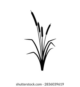 Simple black and white illustration of grass, suitable for minimalist design, art projects, or decorative purposes.