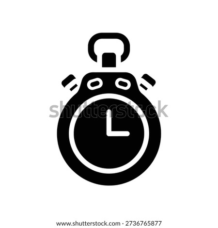 Simple black and white illustration of a stopwatch symbolizing time and urgency