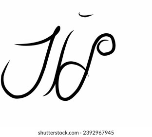 Simple black and white JIS logo symbol icon design