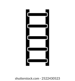 simple black and white ladder icon