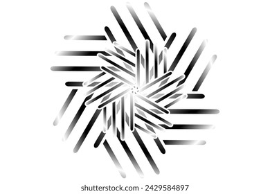 Simple black and white line art pattern for minimalist background 