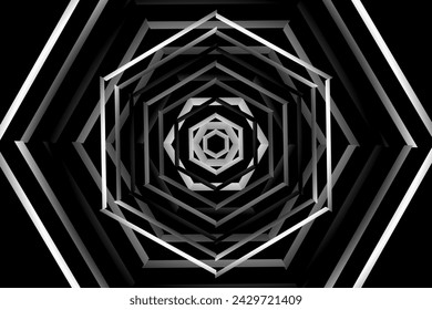 Simple black and white line art pattern for minimalist background 