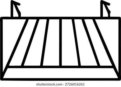 Simple ilustración de arte de línea en blanco y negro de una colmena. Ideal para materiales educativos, gráficos de Sitio web, contenido de redes sociales o marcas relacionadas con la miel, las abejas o la naturaleza. Versátil para diversos proyectos de diseño.