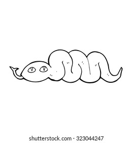 simple caricatura de línea blanca y negra