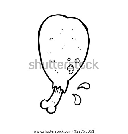 Simple Black White Line Drawing Cartoon Stock Vector Royalty Free