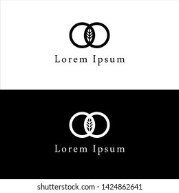 simple black and white logo