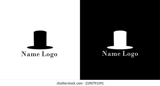 simple black and white magic hat vector