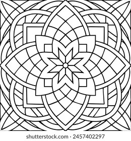 A simple black and white pattern design 