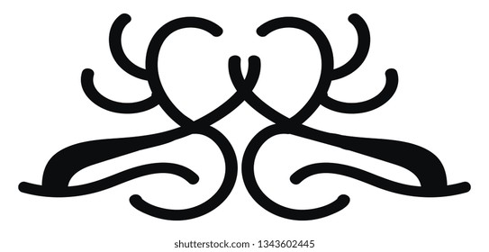 Simple black and white pattern vector illustration on white background 